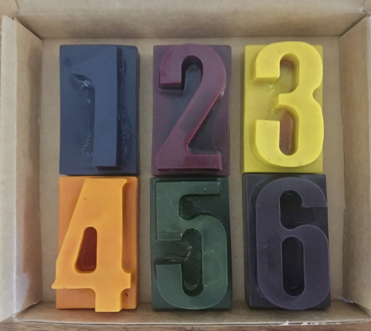 Eco CrayonsECO CRAYONS BLOCKS - Numbers 1-6: Plant Based Natural Crayons #same day gift delivery melbourne#