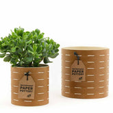 Eco MaxEco Max Paper Pottery Caloola Pot White Stitch #same day gift delivery melbourne#
