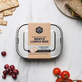 Ever Eco Stainless Steel Bento Lunch Box 2 Compartments 1400ml