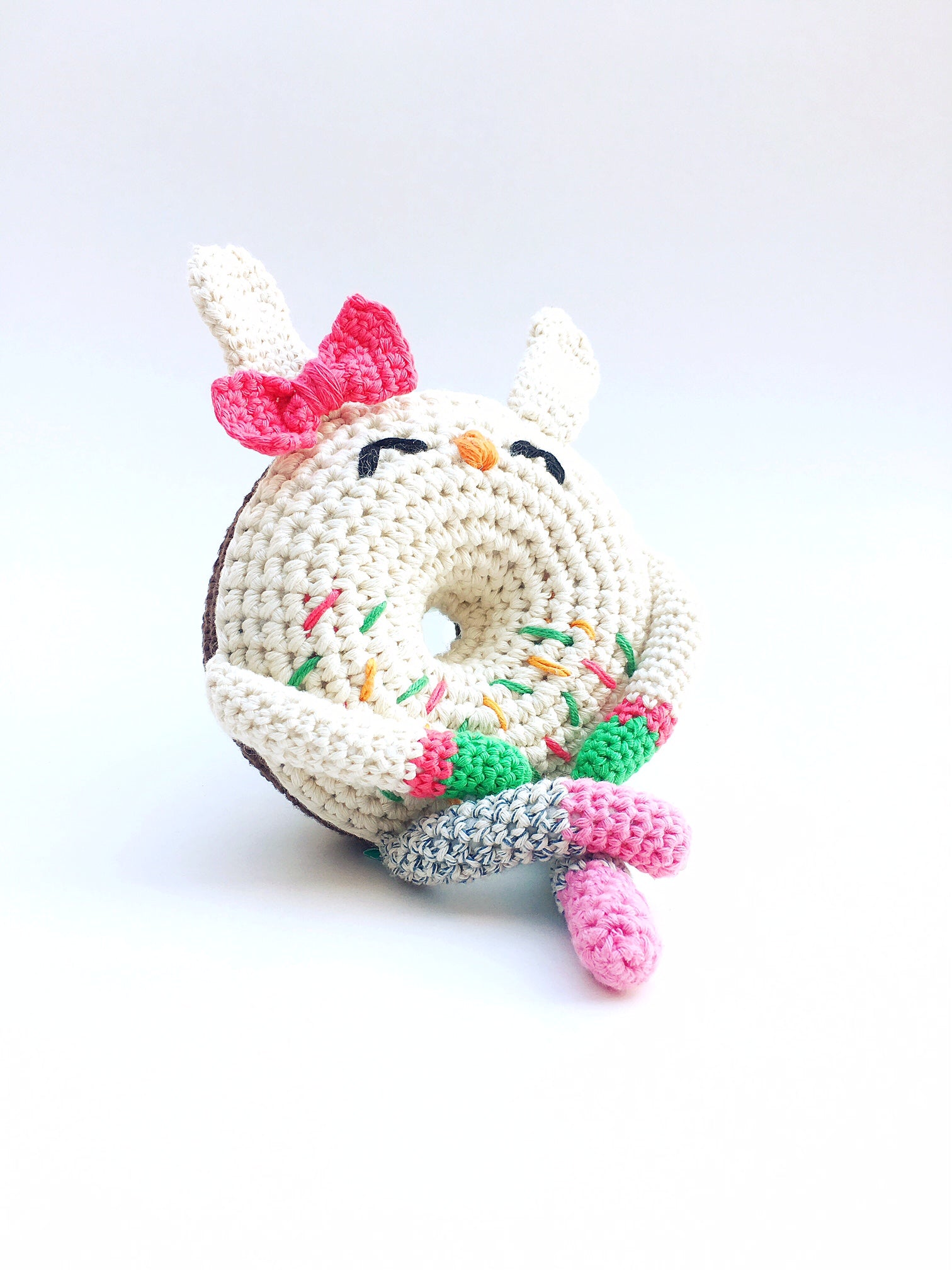Crocheted Animal Donut Doll