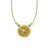 Flaming PotFlaming pot Crochet Donut Necklace #same day gift delivery melbourne#