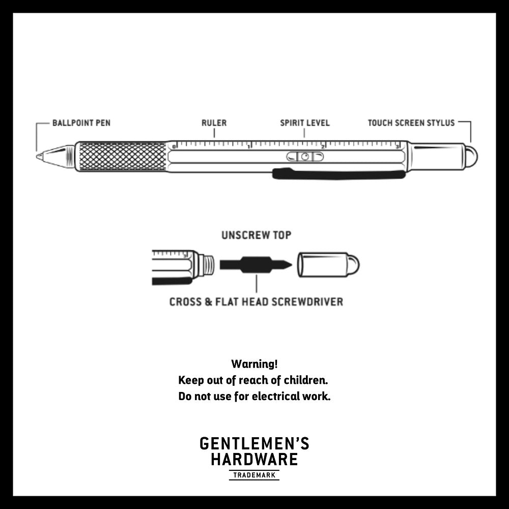 Gentlemen's HardwareGentlemen's Hardware 6-in-1 Tooling Pen #same day gift delivery melbourne#