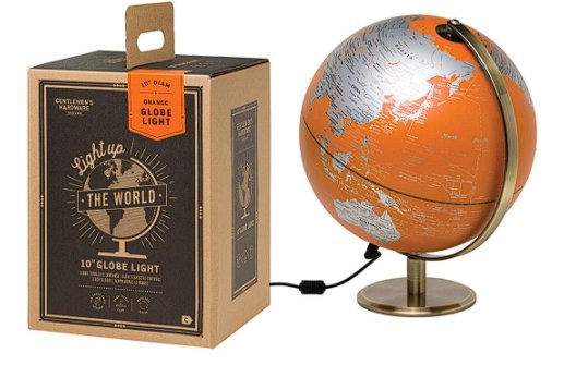 Gentlemen's Hardware Orange Globe Light 10