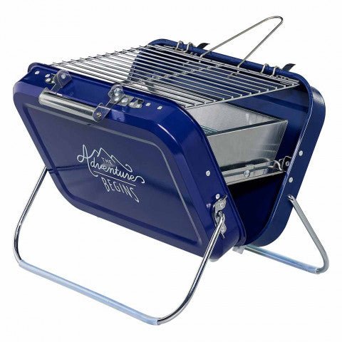 Gentlemen's Hardware Portable Stainless Steel BBQ Suitcase Style Barbecue