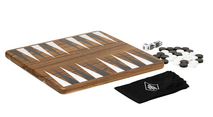Gentlemen's Hardware Wooden Backgammon
