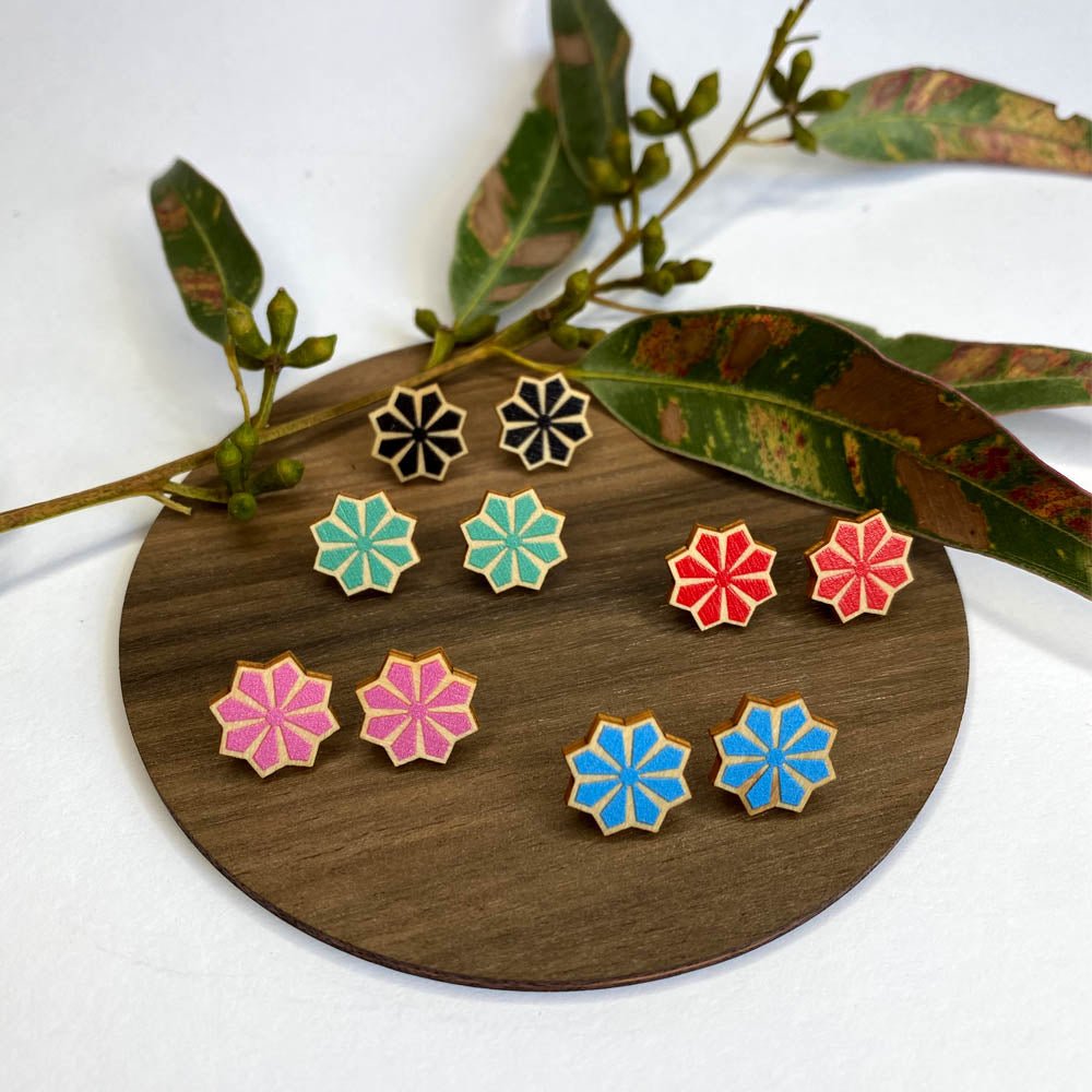 Go Do GoodGumnut Wooden Stud Earrings #same day gift delivery melbourne#