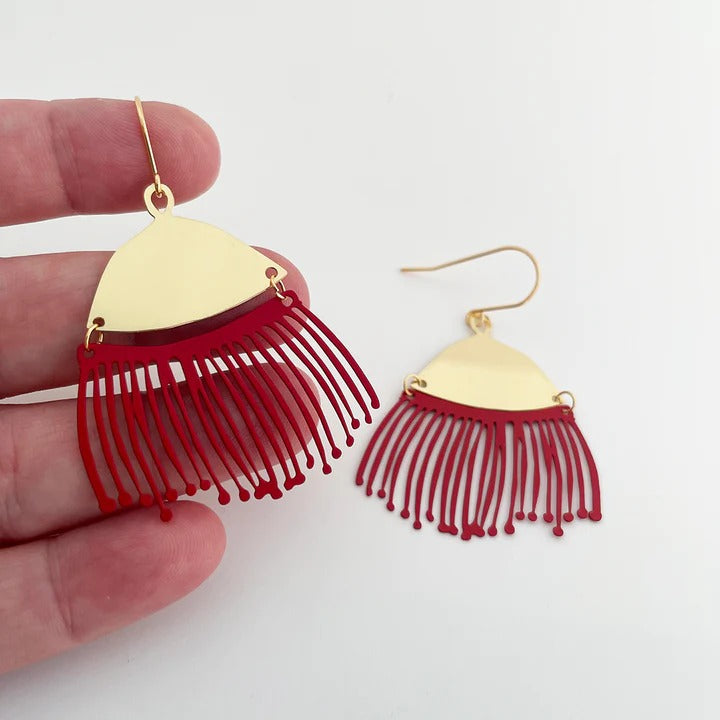 DENZ Gum Blossoms in Cherry Red/ Gold