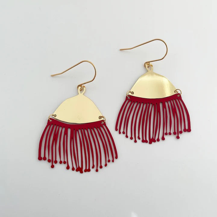 DENZ Gum Blossoms in Cherry Red/ Gold