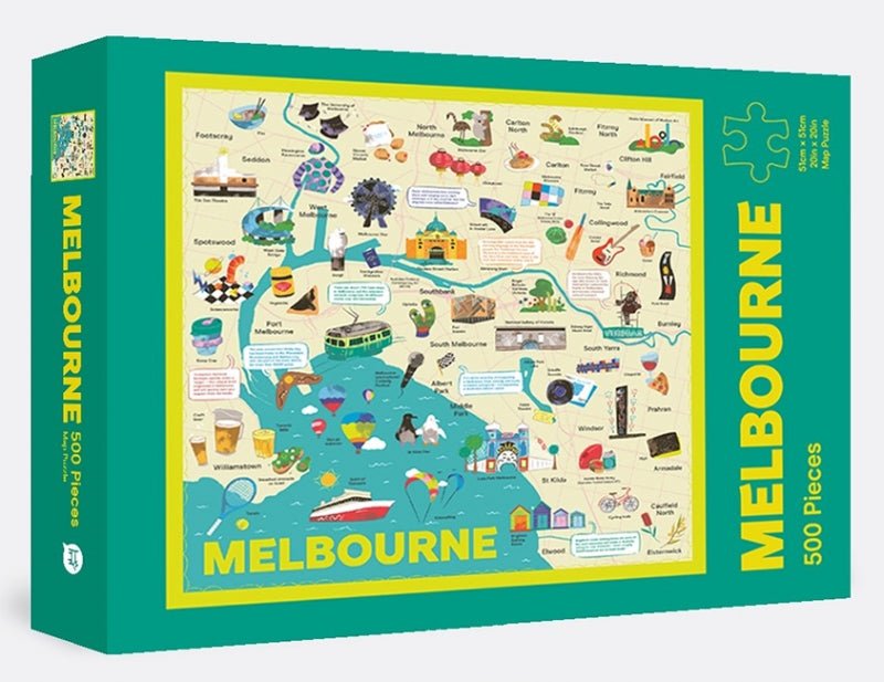 Hardie Grant BooksMelbourne Map Puzzle #same day gift delivery melbourne#