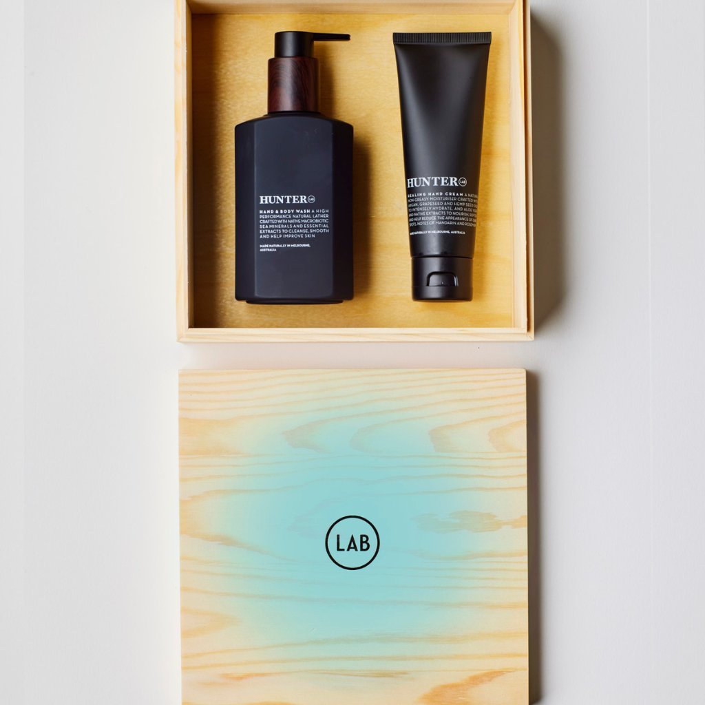 Hunter LabHunter Lab Nourishing Kit with Wooden Box #same day gift delivery melbourne#