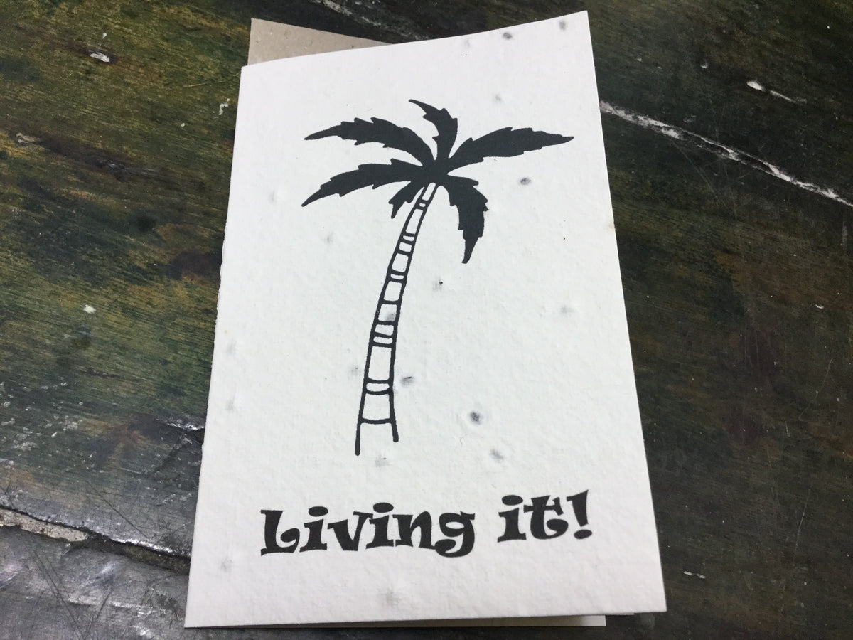 Living it basil Seed Card Cards