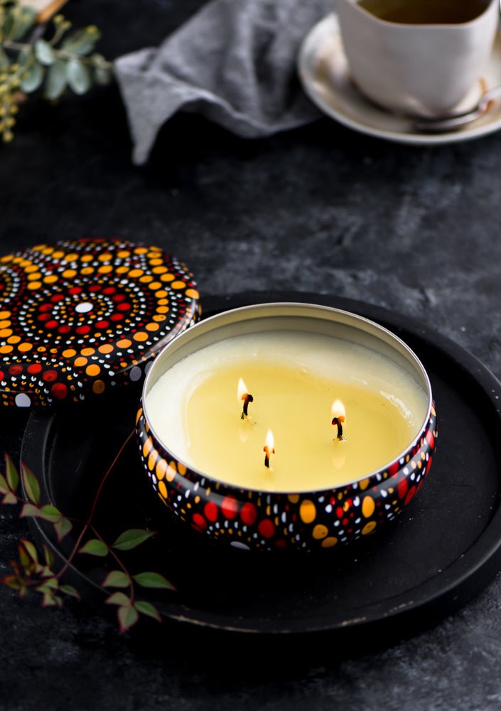 KeioraKeiora Golden Wattle Candle #same day gift delivery melbourne#