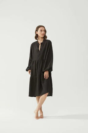 Kiitos Carmen Dress Solid - Black