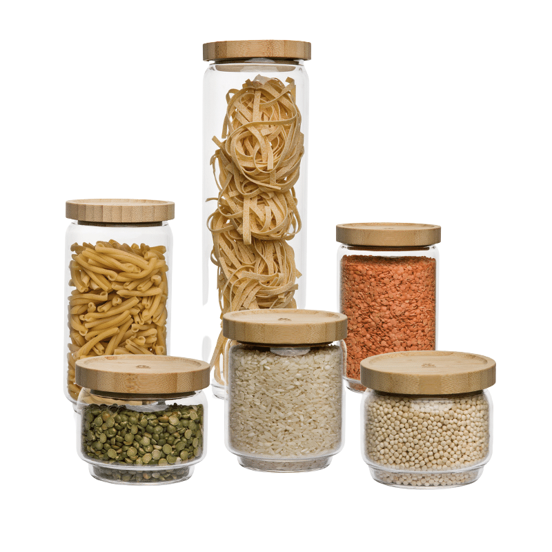 Seed and Sprout Co Lennox Pantry Jars - Set of 6 - same day delivery - melbourne