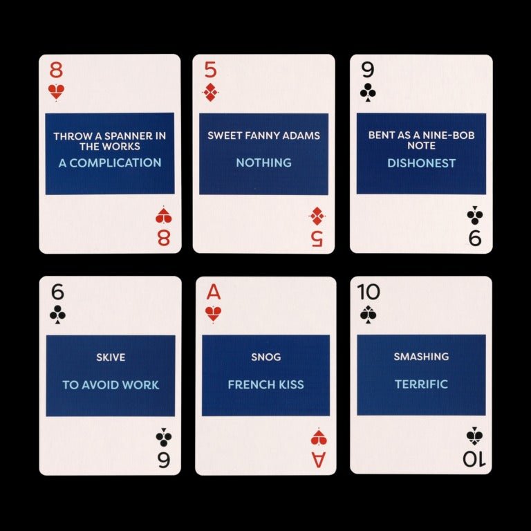 British Slang Play Cards