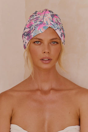 Louvelle AMELIE shower cap in Pink Camouflage