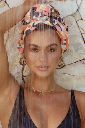 Louvelle RIVA Hair Towel Wrap in Sunkissed Lily