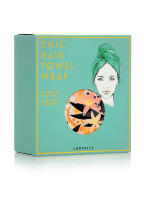 Louvelle RIVA Hair Towel Wrap in Sunkissed Lily