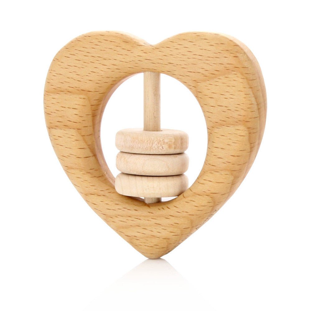 Milton AshbyMilton Ashby Wooden Heart Rattle #same day gift delivery melbourne#