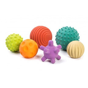 Miniland Aptitude Eco Sensory Natural Rubber Sensory Balls, 6 pcs