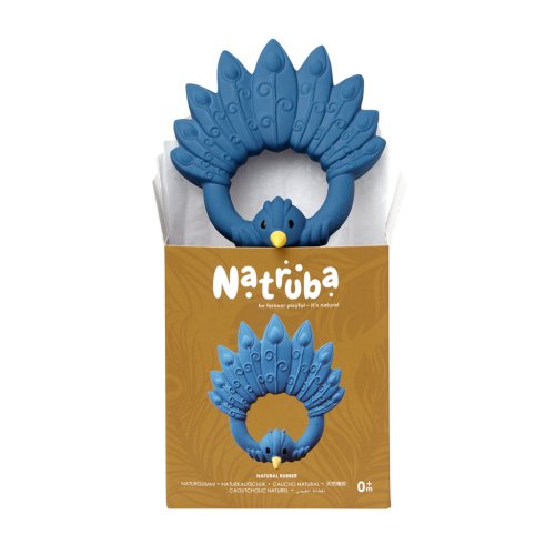 Natruba Teether Peacock - Blue