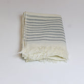 Nine YaksNine Yaks Cotton scarf - grey stripe #same day gift delivery melbourne#