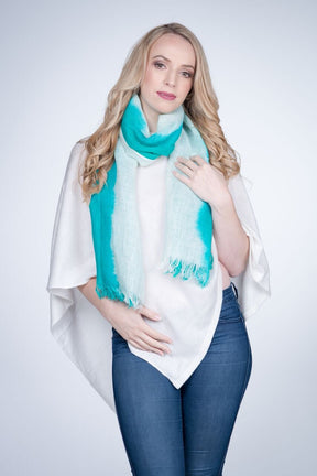 Nine Yaks Linen Scarf Green