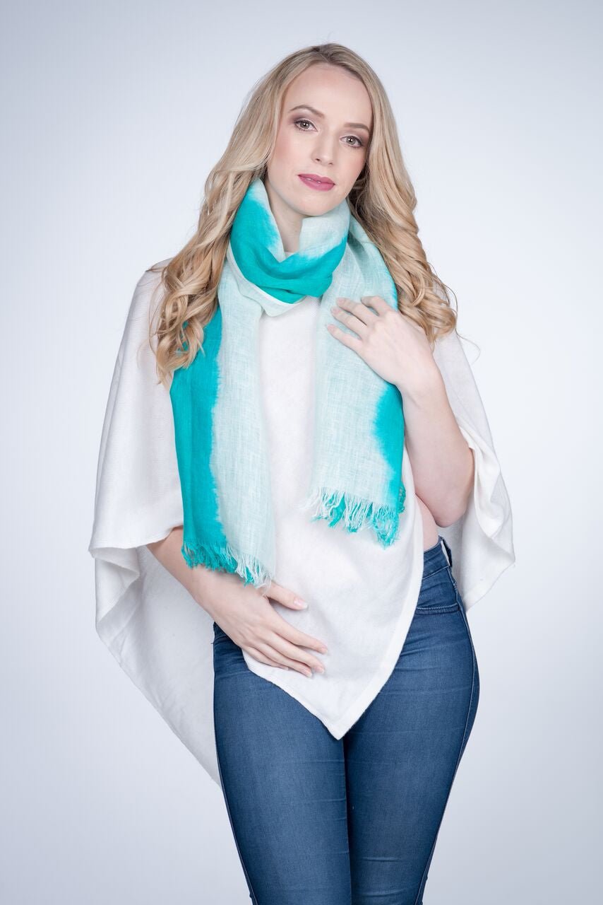 Nine YaksNine Yaks Linen Scarf Green #same day gift delivery melbourne#
