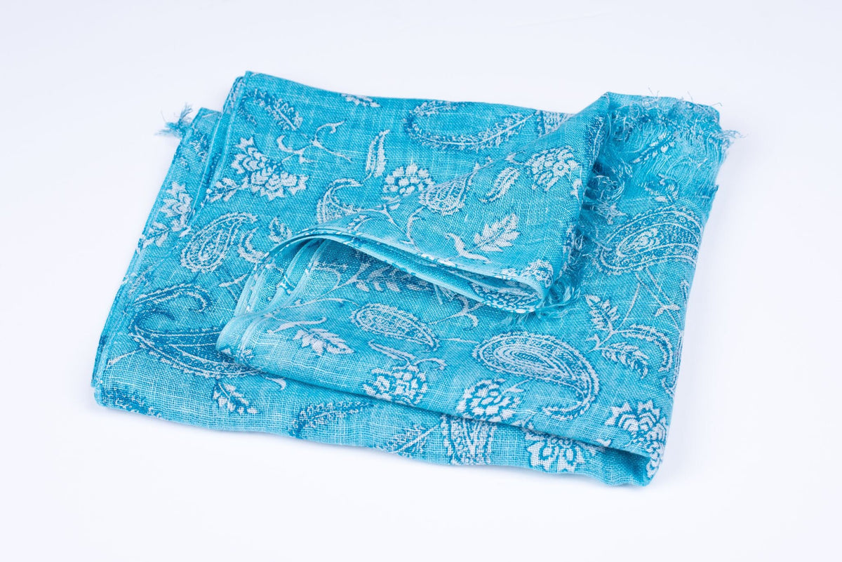 Nine YaksNine Yaks Linen Scarf Paisley #same day gift delivery melbourne#