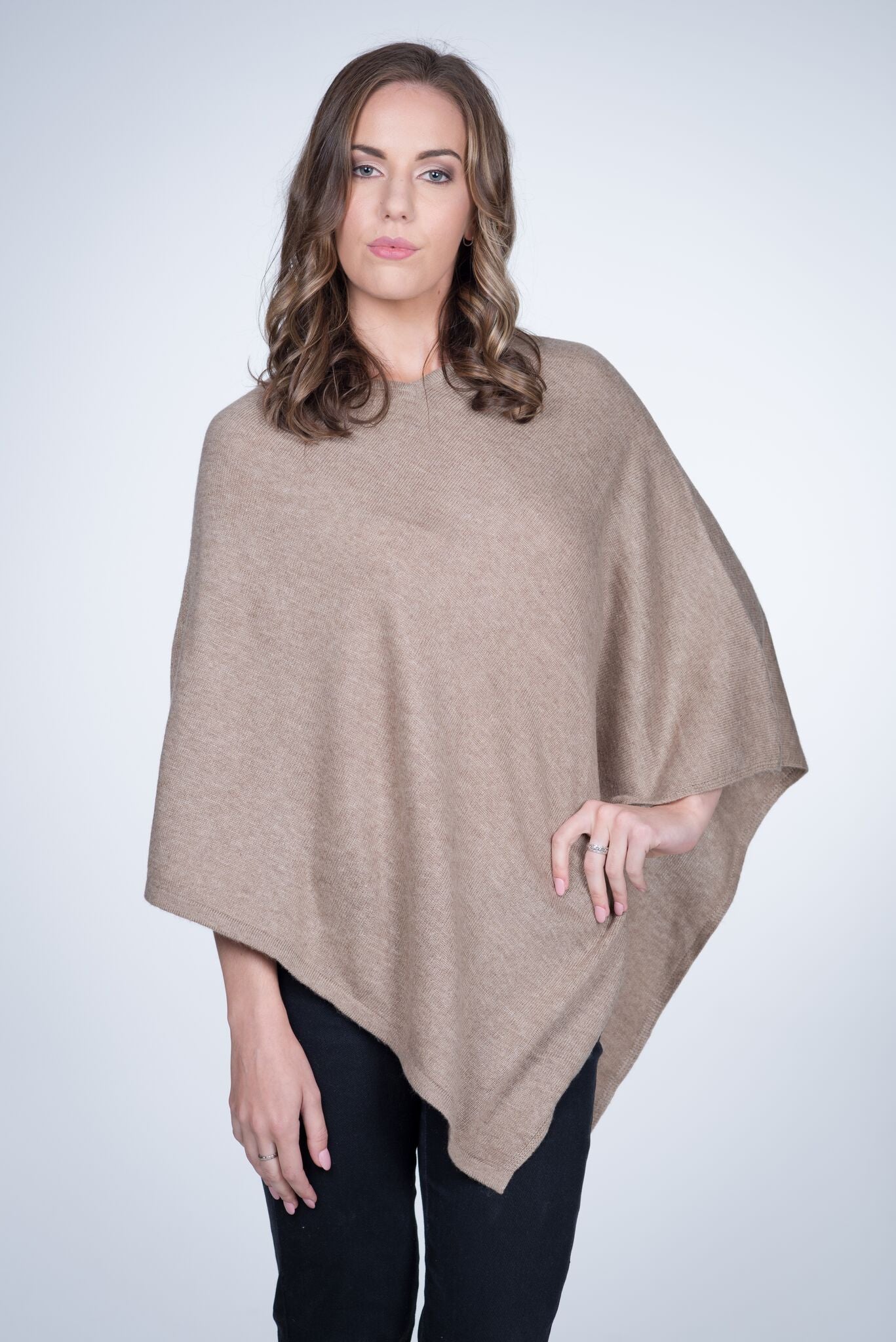 Natural Cashmere Poncho - 8 Colors