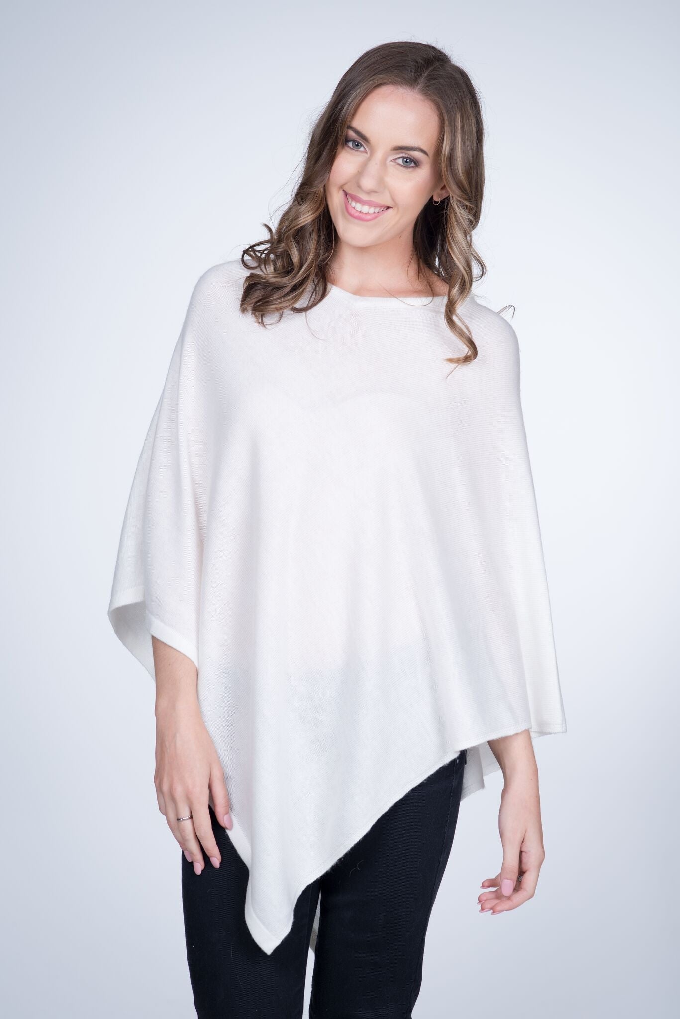 Nine Yaks Natural Cashmere Poncho - 8 colours
