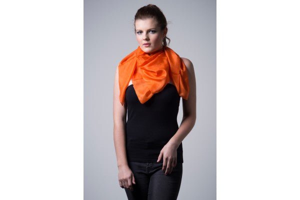 Nine YaksNine Yaks Orange Silk scarf #same day gift delivery melbourne#