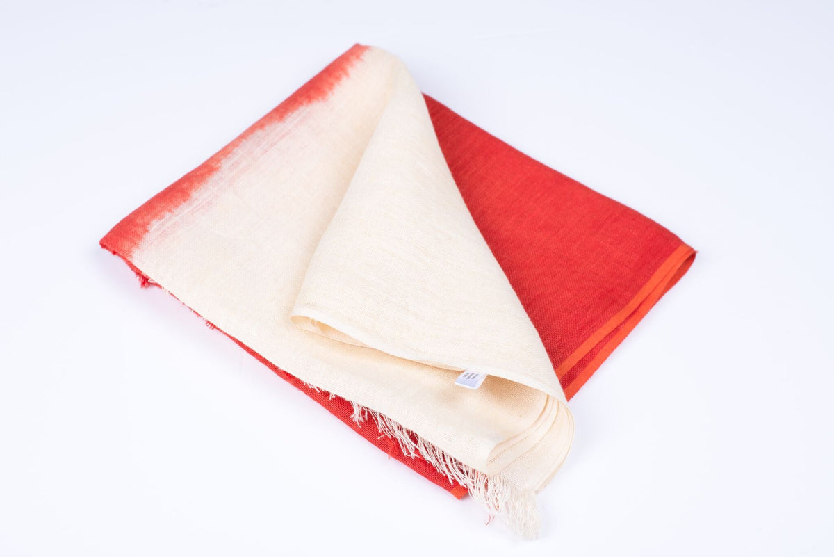 Nine YaksNine Yaks Red Linen Scarf #same day gift delivery melbourne#