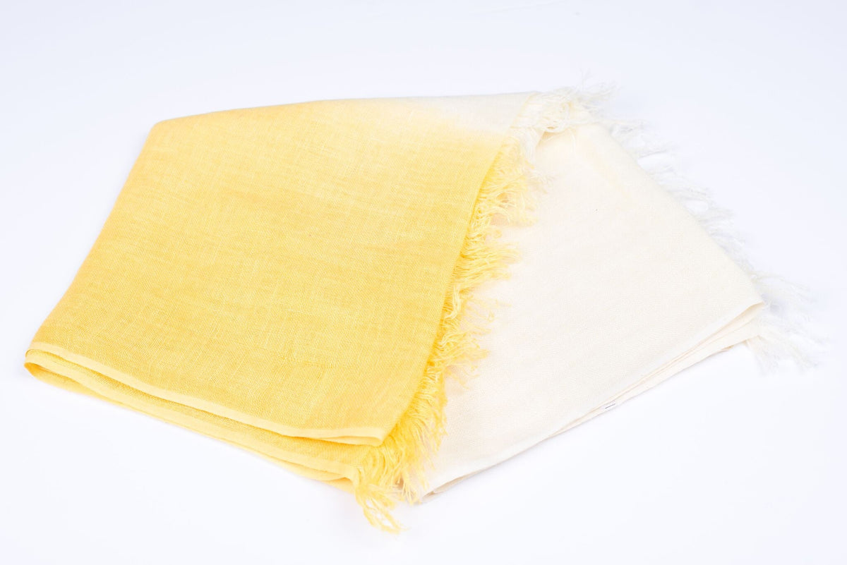 Nine YaksNine Yaks Yellow Linen Scarf #same day gift delivery melbourne#