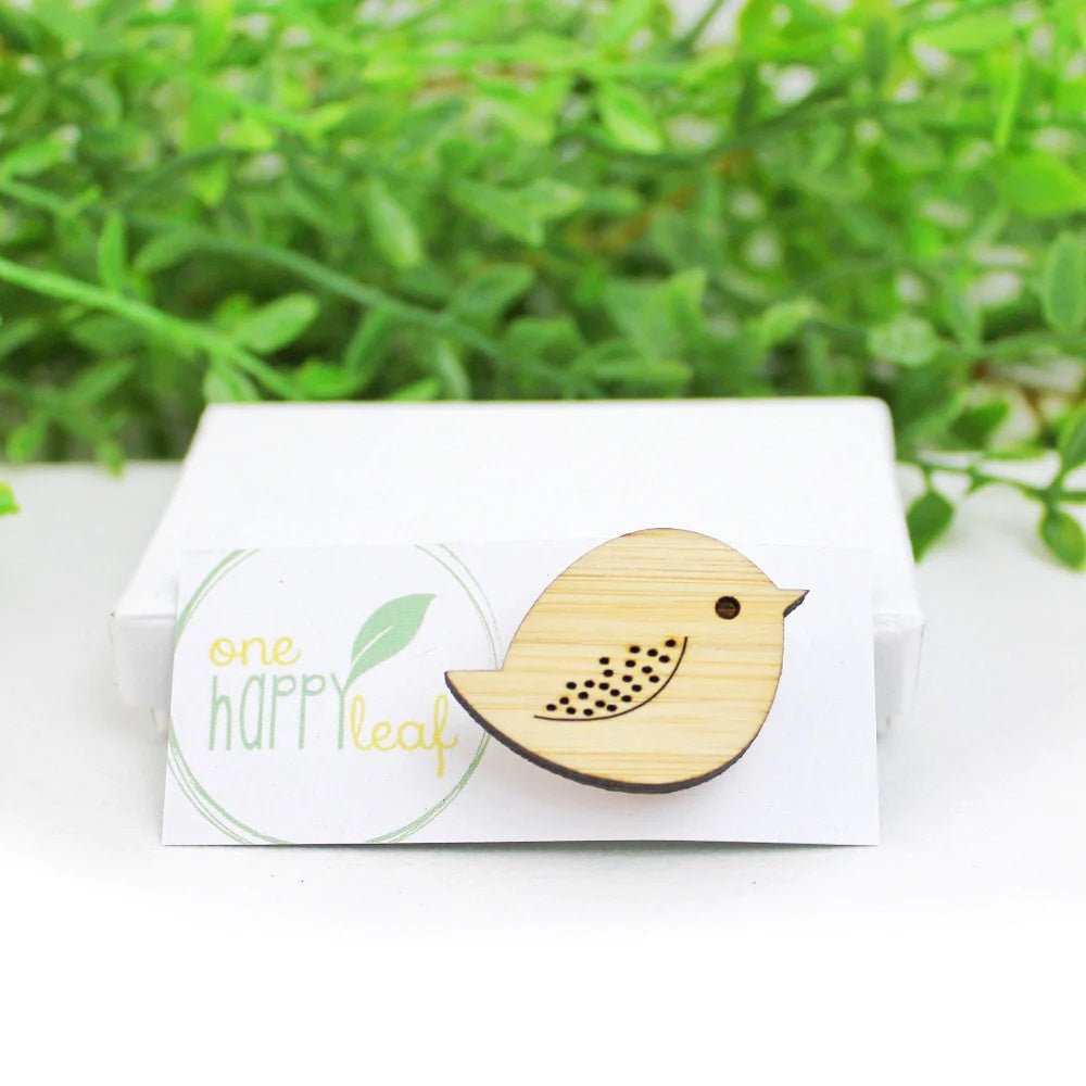 One Happy LeafOne Happy Leaf Chubby bird brooch #same day gift delivery melbourne#