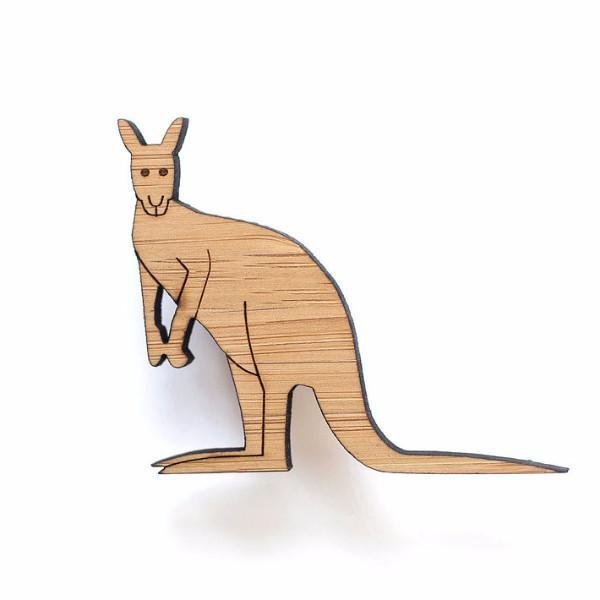One Happy LeafOne Happy Leaf Kangaroo Brooch #same day gift delivery melbourne#
