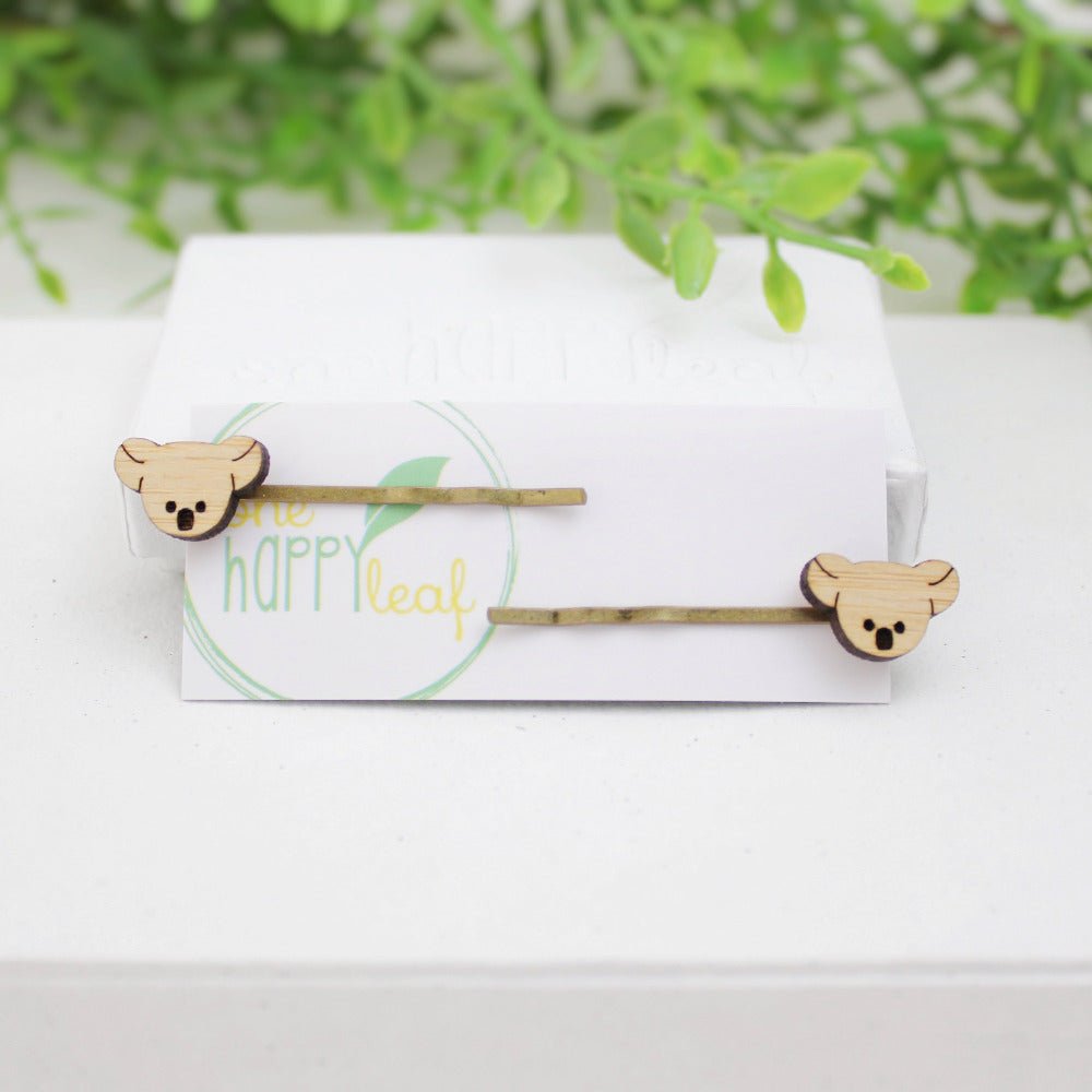 One Happy LeafOne Happy Leaf Koala hair pins #same day gift delivery melbourne#