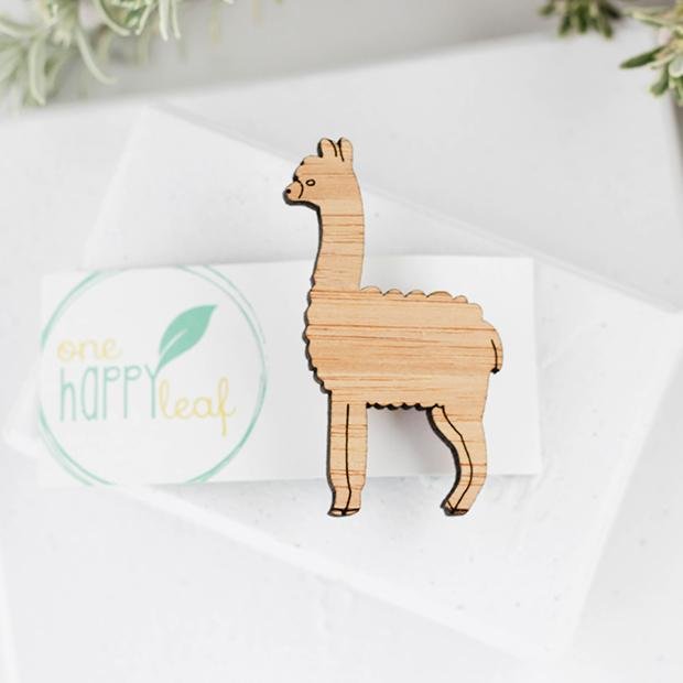 One Happy LeafOne Happy Leaf Llama Brooch #same day gift delivery melbourne#