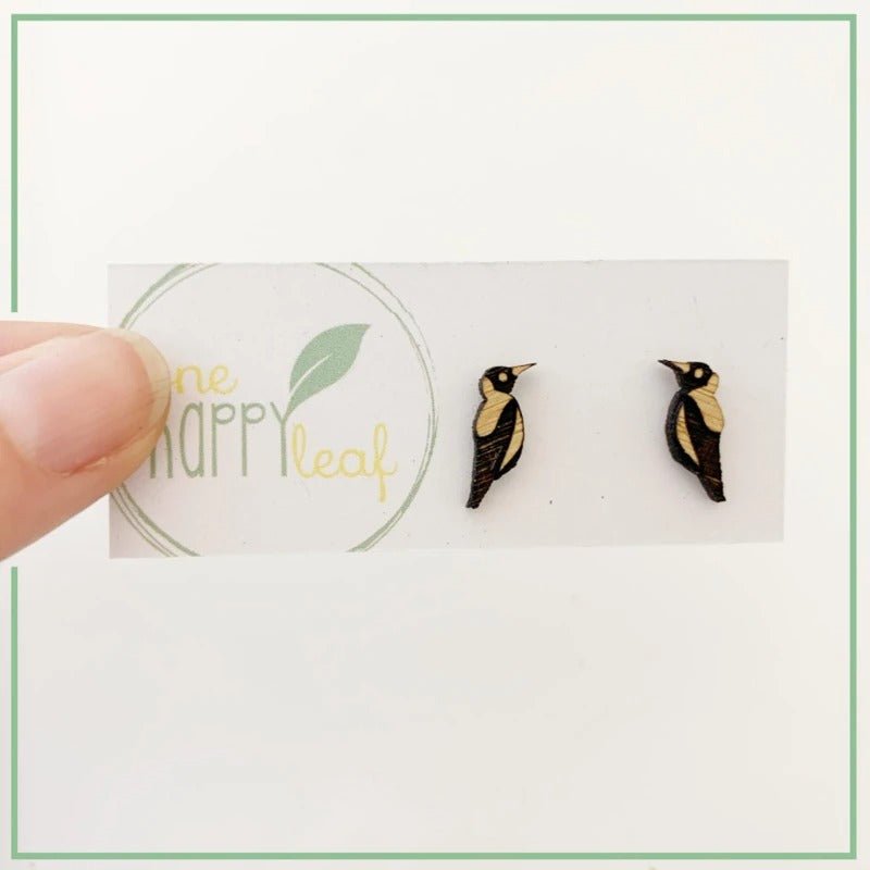 One Happy Leaf Magpie Studs