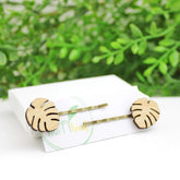 One Happy LeafOne Happy Leaf Monstera Leaf hair pins #same day gift delivery melbourne#