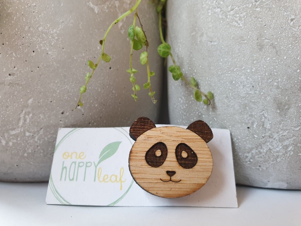 One Happy LeafOne Happy Leaf Panda Brooch #same day gift delivery melbourne#