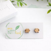 One Happy LeafOne Happy Leaf Pig Studs #same day gift delivery melbourne#