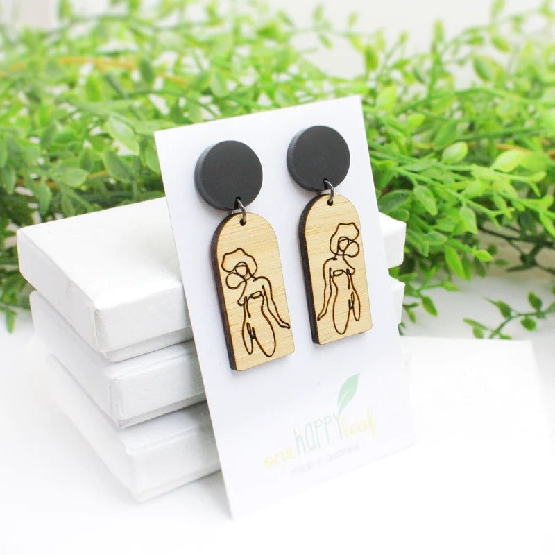 One Happy LeafOne Happy Leaf 'THE ROXY' DANGLE EARRINGS #same day gift delivery melbourne#
