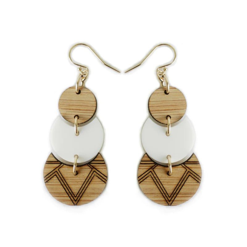 One Happy LeafOne Happy Leaf Tribe dangle earrings #same day gift delivery melbourne#