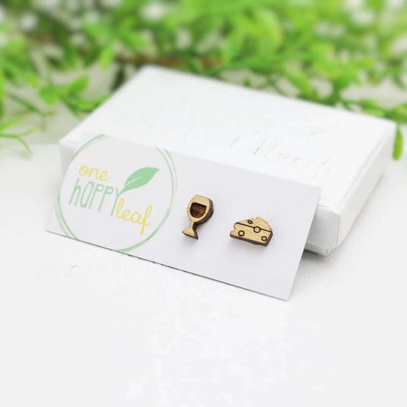 One Happy LeafOne Happy Leaf Wine and Cheese Studs #same day gift delivery melbourne#