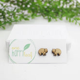 One Happy LeafOne Happy Leaf Wombat Earrings #same day gift delivery melbourne#