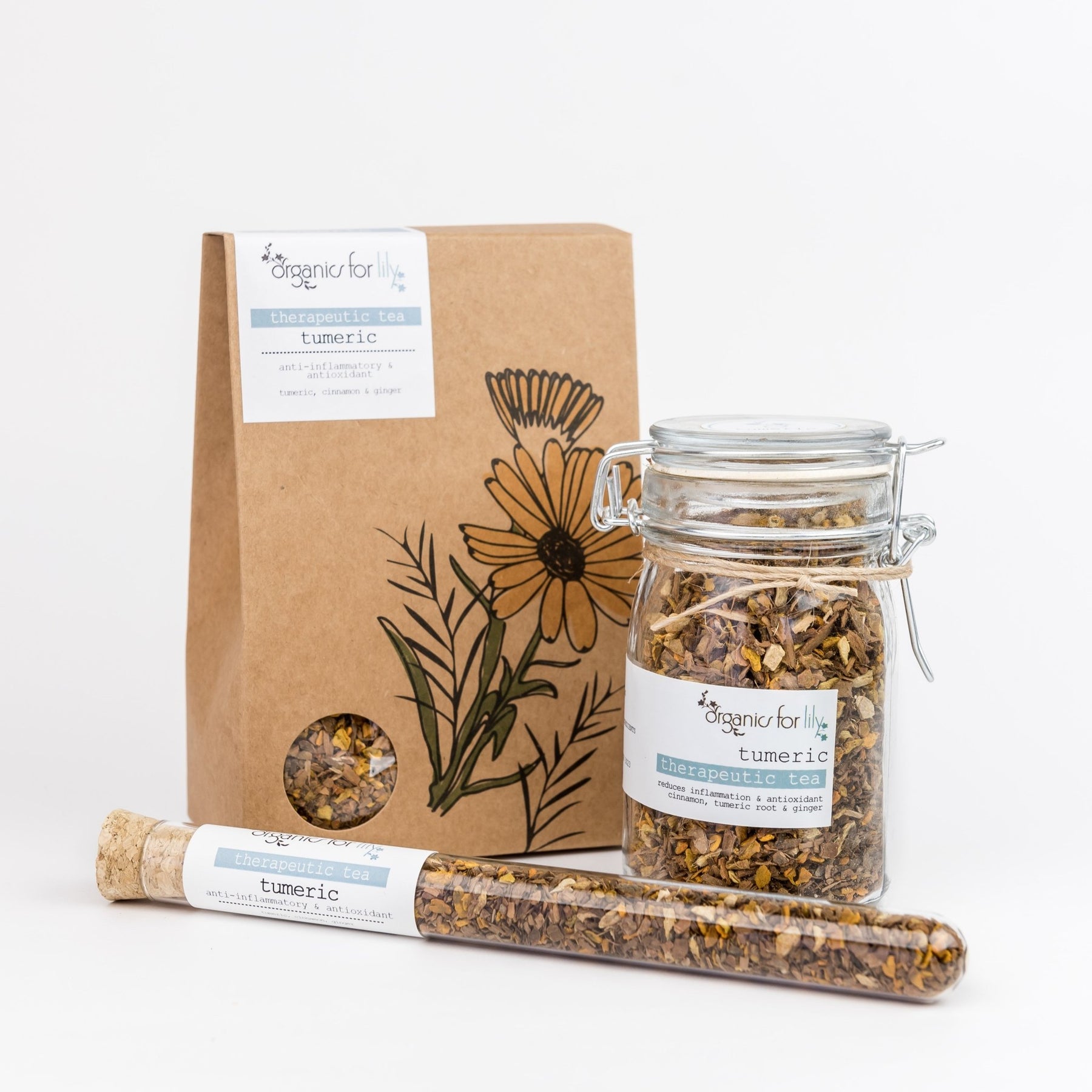 Organics for Lily Turmeric tea 100g