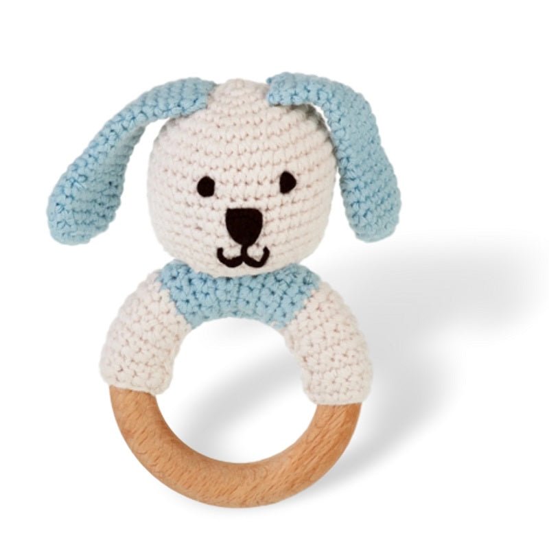 Wooden Ring Rattle - Bunny