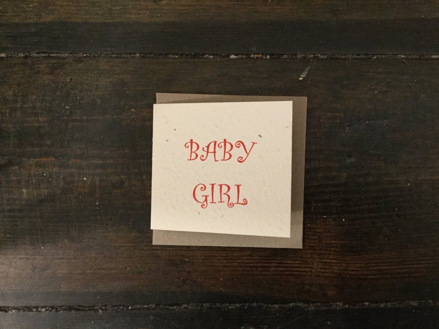 Baby Girl Seed Card (Small)