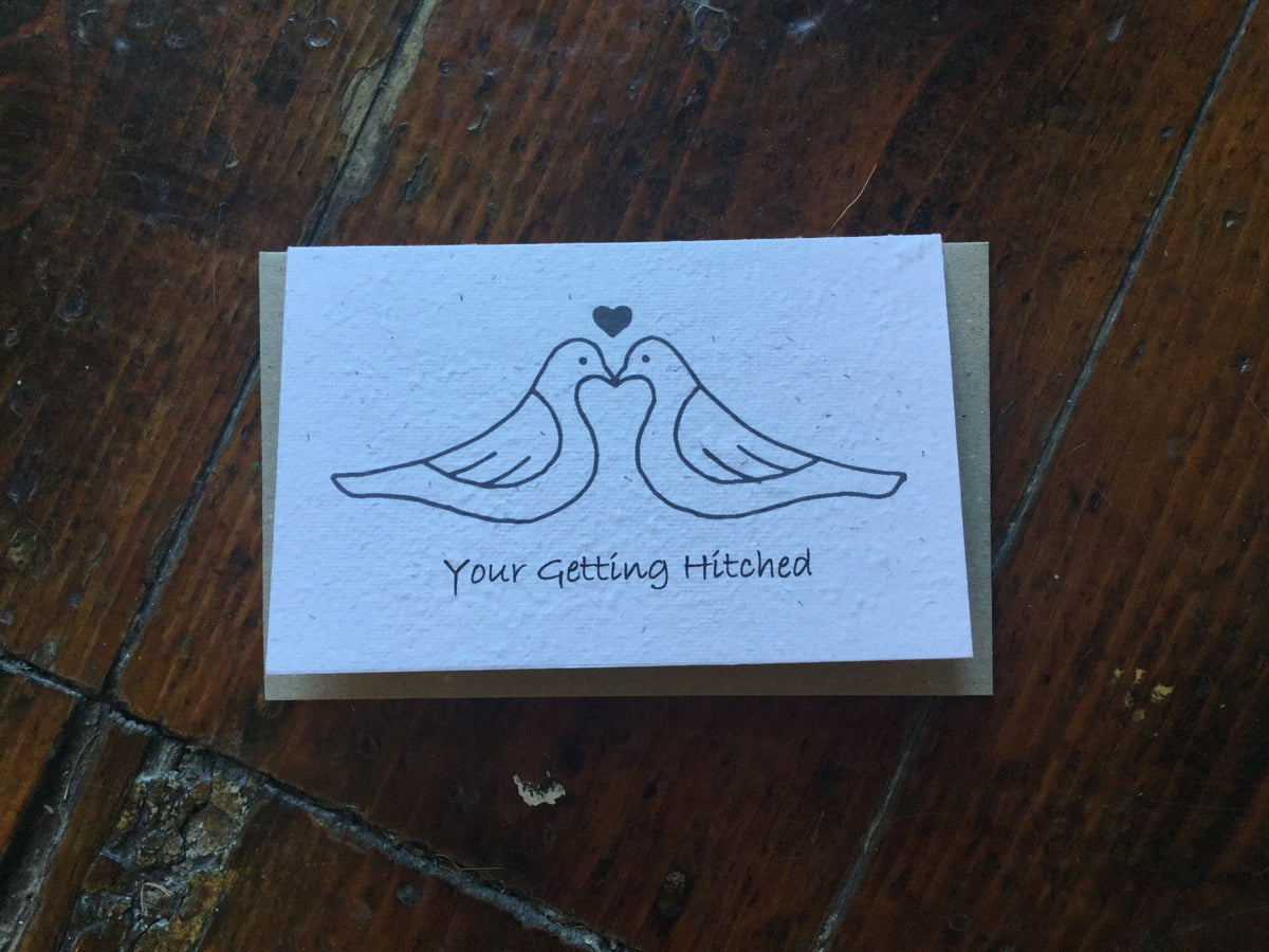 Planet Go RoundGetting hitched Seed Card #same day gift delivery melbourne#